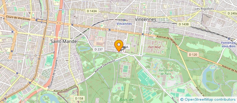 localisation de l'entreprise SCI LES PEUPLIERS à VINCENNES