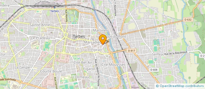 localisation de l'entreprise SCI LES PEUPLIERS à TARBES