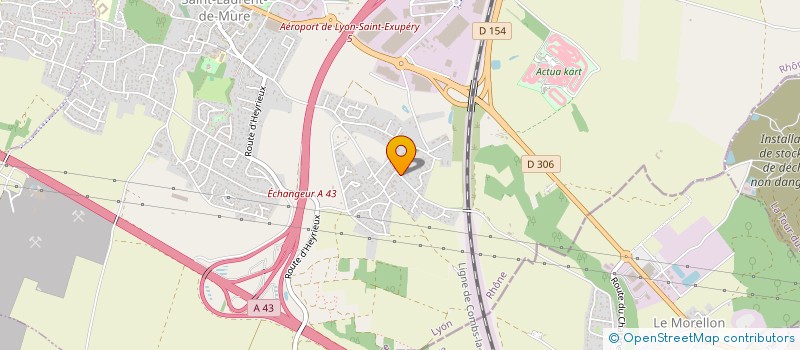 localisation de l'entreprise SCI LES PEUPLIERS  SAINT-LAURENT-DE-MURE