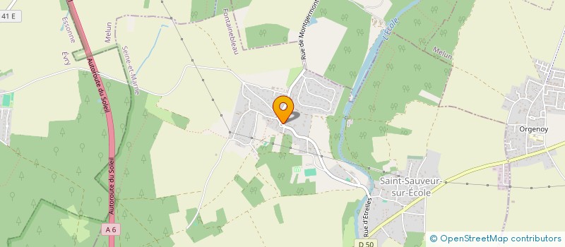 localisation de l'entreprise SCI LES PEUPLIERS  SAINT-SAUVEUR-SUR-ECOLE