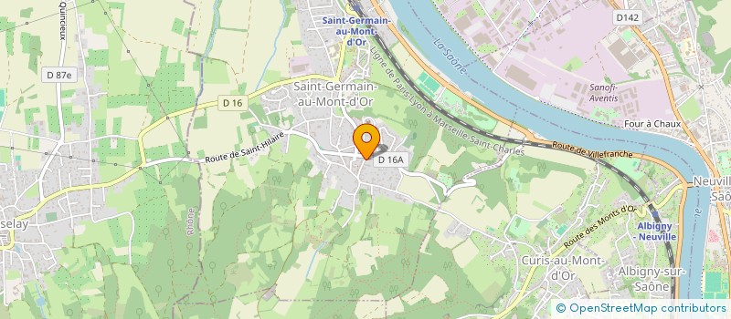 localisation de l'entreprise SCI LES PEUPLIERS  SAINT-GERMAIN-AU-MONT-D'OR