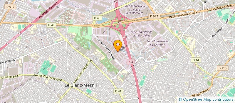 localisation de l'entreprise SCI LES PEUPLIERS à LE BLANC-MESNIL