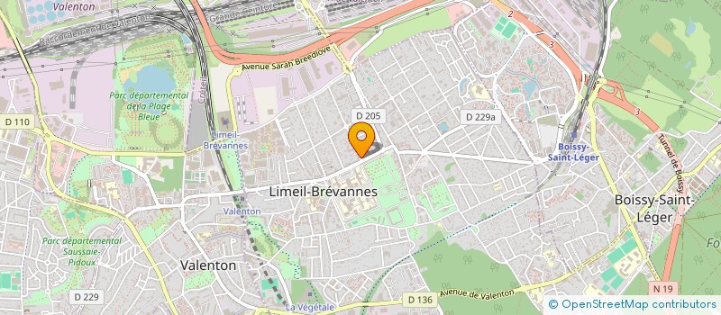 localisation de l'entreprise SCI LES PEUPLIERS à LIMEIL-BREVANNES