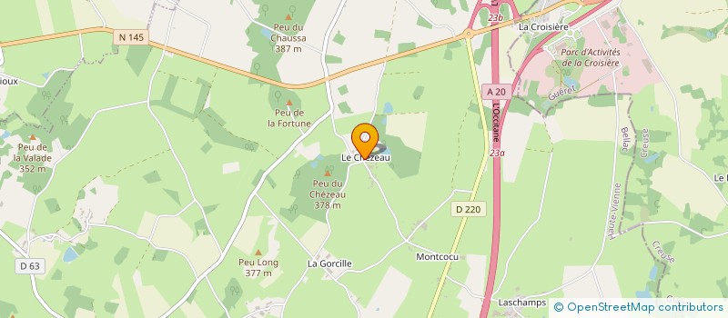 localisation de l'entreprise SCI LES PEUPLIERS à SAINT-AMAND-MAGNAZEIX