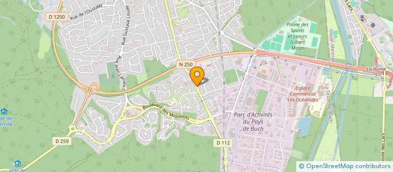 localisation de l'entreprise SCI LES PEUPLIERS à LA TESTE-DE-BUCH