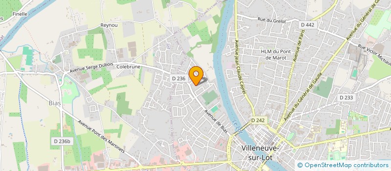 localisation de l'entreprise SCI LES PEUPLIERS  VILLENEUVE SUR LOT