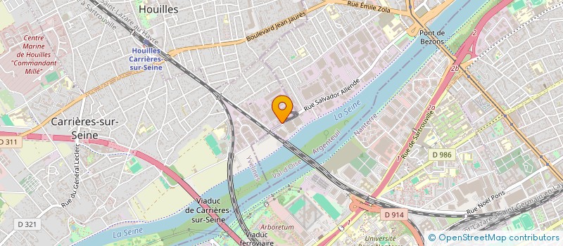 localisation de l'entreprise SCI LES PEUPLIERS  CARRIERES-SUR-SEINE