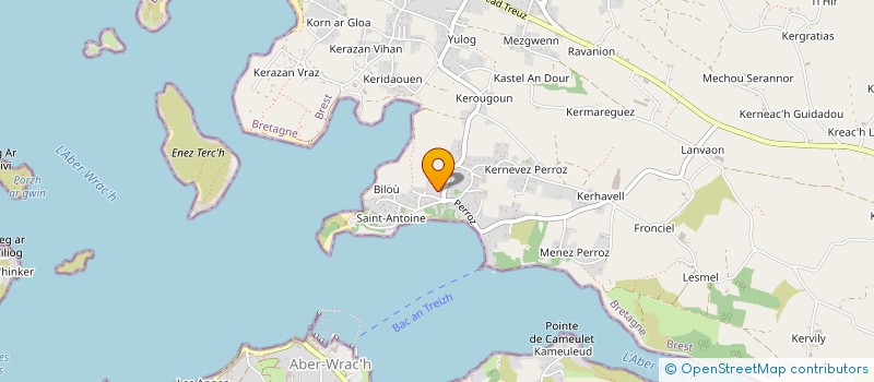 localisation de l'entreprise SCI LES PEUPLIERS  PLOUGUERNEAU
