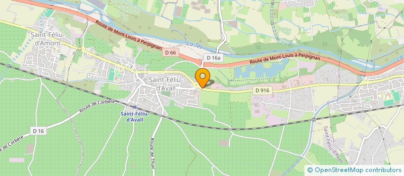 localisation de l'entreprise SCI LES PEUPLIERS  SAINT-FELIU-D'AVALL