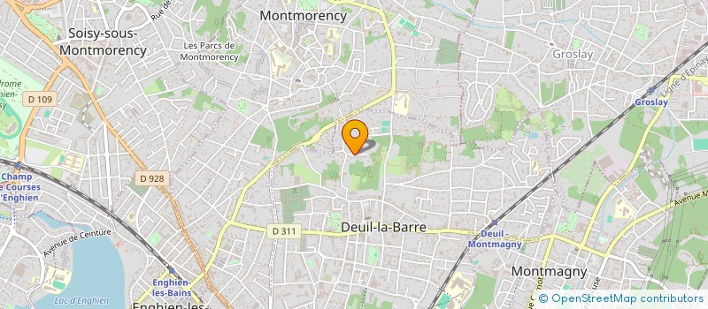 localisation de l'entreprise SCI LES PEUPLIERS  DEUIL-LA-BARRE