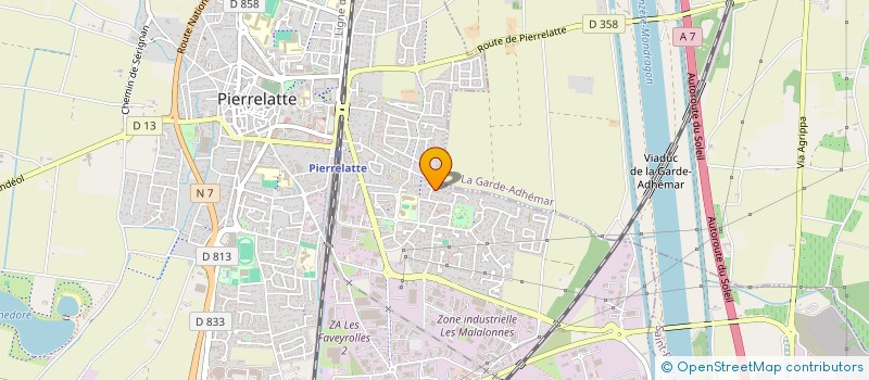 localisation de l'entreprise SCI LES PEUPLIERS à PIERRELATTE