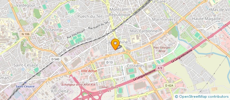 localisation de l'entreprise SCI LES PEUPLIERS  NIMES