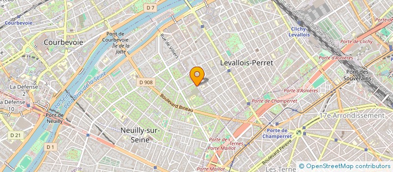 localisation de l'entreprise SCI LES PEUPLIERS  NEUILLY-SUR-SEINE