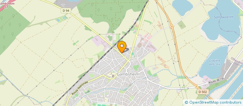 localisation de l'entreprise SCI LES PEUPLIERS  GAMBSHEIM