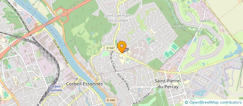 localisation de l'entreprise SCI LES PEUPLIERS à SAINTRY-SUR-SEINE