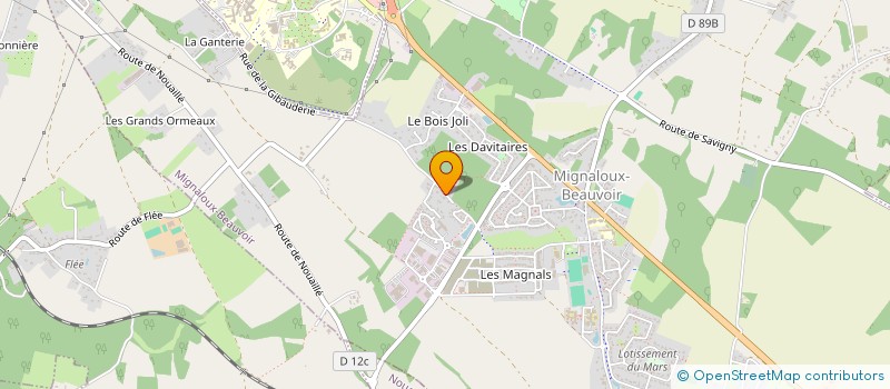localisation de l'entreprise SCI LES PEUPLIERS à MIGNALOUX-BEAUVOIR