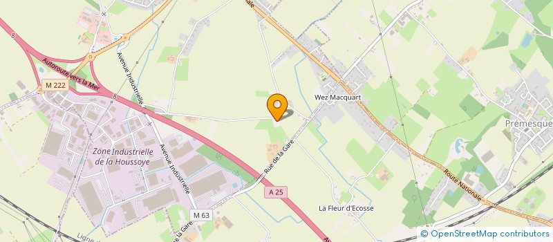 localisation de l'entreprise SCI LES PEUPLIERS  LA CHAPELLE-D'ARMENTIERES