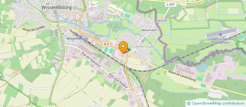 localisation de l'entreprise SCI LES PEUPLIERS  WISSEMBOURG