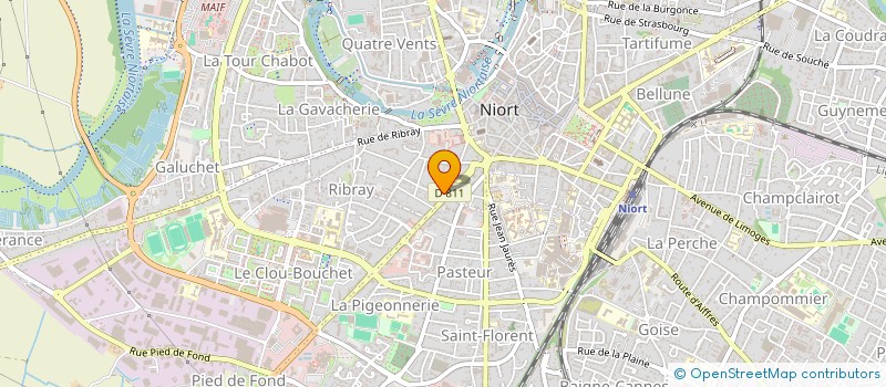 localisation de l'entreprise SCI LES PEUPLIERS  NIORT
