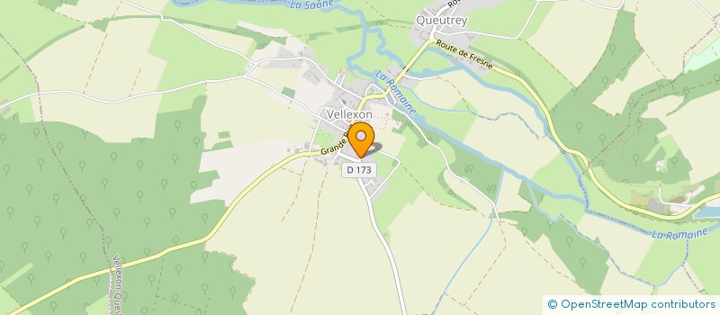 localisation de l'entreprise SCI LES PEUPLIERS  VELLEXON-QUEUTREY-ET-VAUDEY