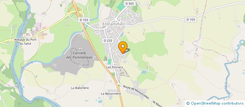 localisation de l'entreprise SCI LES PEUPLIERS  ENTRAMMES