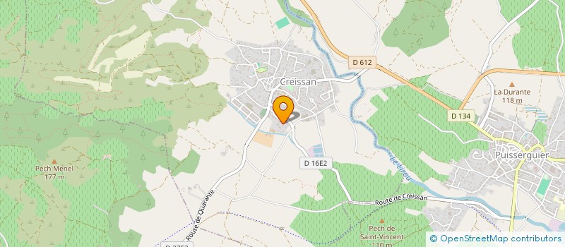 localisation de l'entreprise SCI LES PEUPLIERS DE LA JASSE  CREISSAN