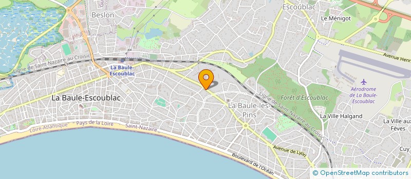 localisation de l'entreprise SCI LES PEUPLIERS STE CECILE  LA BAULE-ESCOUBLAC