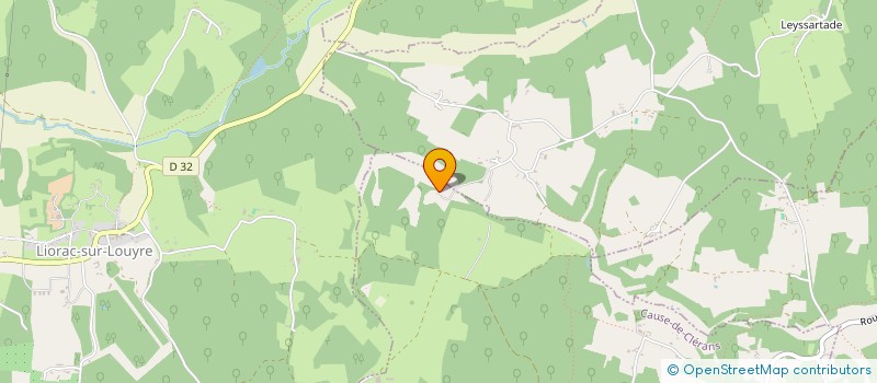 localisation de l'entreprise SCI LES PEYRIGNES  CAUSE-DE-CLERANS