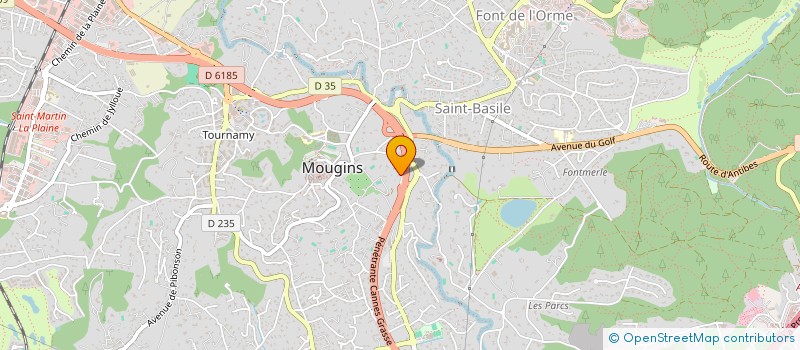 localisation de l'entreprise SCI LES PEYROUS à MOUGINS