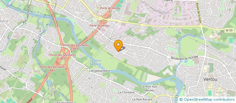 localisation de l'entreprise SCI LES PHALENES  VERTOU