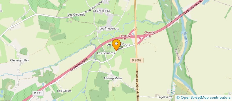 localisation de l'entreprise SCI LES PHOENIX  CHEMILLY