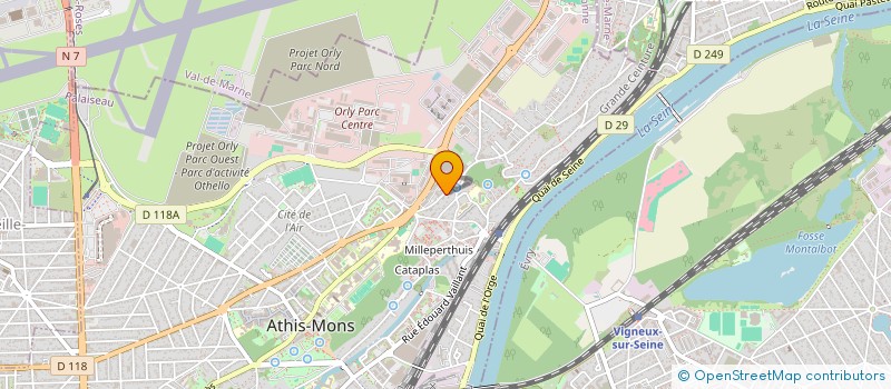 localisation de l'entreprise SCI LES PICARDEAUX  ATHIS-MONS
