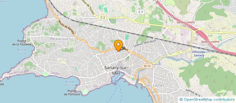 localisation de l'entreprise SCI LES PICOTIERES à SANARY-SUR-MER