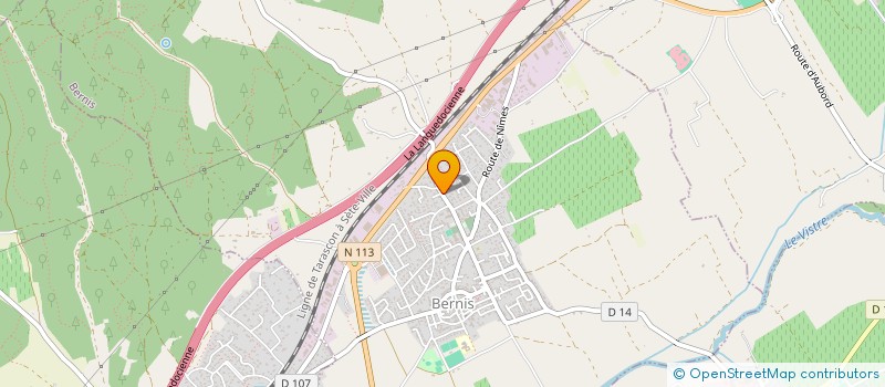 localisation de l'entreprise SCI  LES PICS VERTS  BERNIS