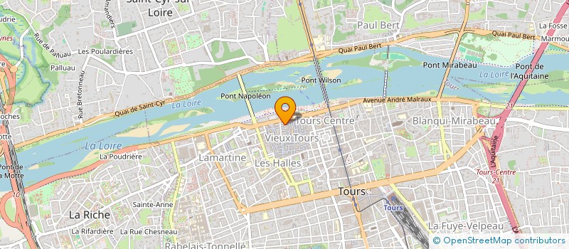 localisation de l'entreprise SCI LES PIECES DE LA FONTAINE  TOURS