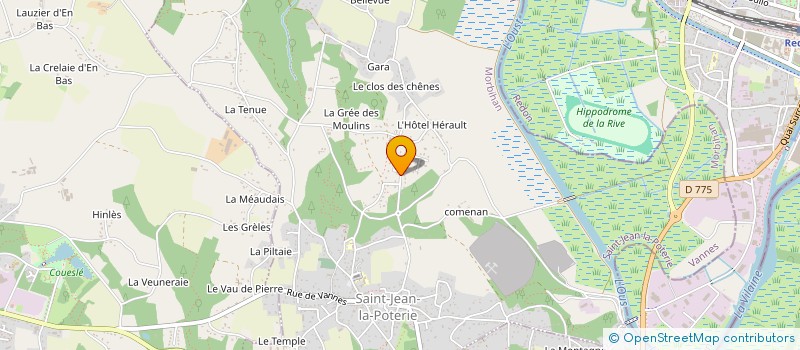 localisation de l'entreprise SCI LES PIEDS DANS L'EAU  SAINT-JEAN-LA-POTERIE