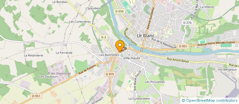 localisation de l'entreprise SCI LES PIEDS FROIDS à LE BLANC