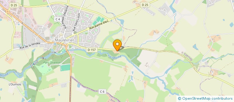 localisation de l'entreprise SCI LES PIERRELINES  MAULEVRIER