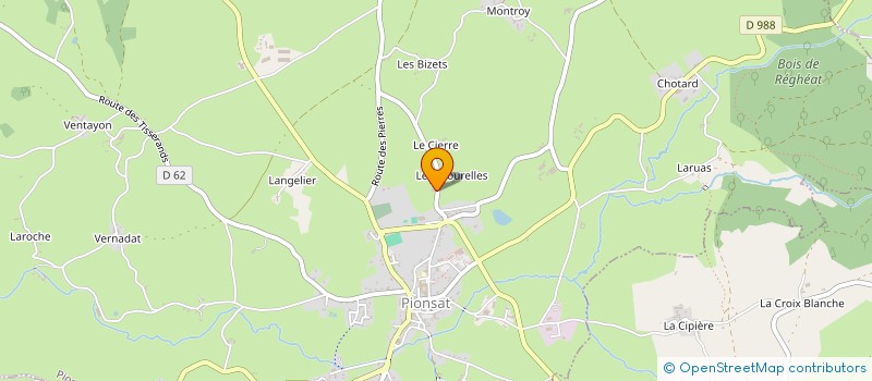 localisation de l'entreprise SCI LES PIERRES  PIONSAT