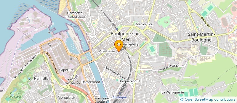 localisation de l'entreprise SCI LES PIERRES BLANCHES à BOULOGNE-SUR-MER