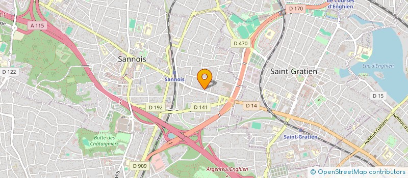 localisation de l'entreprise SCI LES PIERRES BLANCHES  SANNOIS