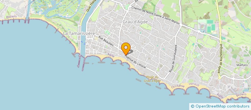 localisation de l'entreprise SCI LES PIERRES DE SAINT VINCENT  AGDE
