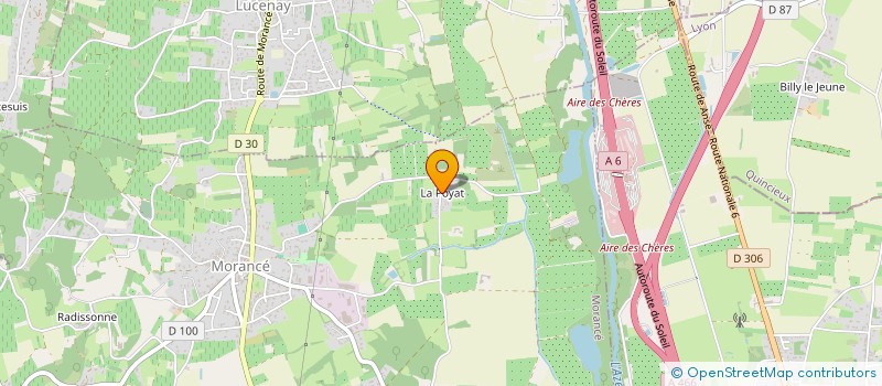 localisation de l'entreprise SCI LES PIERRES DOREES  MORANCE