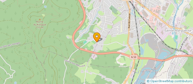 localisation de l'entreprise SCI LES PIERRES DU FAING à SAINT DIE DES VOSGES