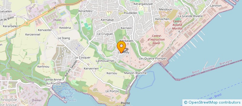 localisation de l'entreprise SCI LES PIERRES NOIRES  BREST