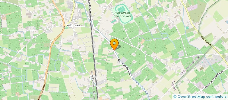 localisation de l'entreprise SCI LES PIERRES SAUVAGES  SAUMANE-DE-VAUCLUSE