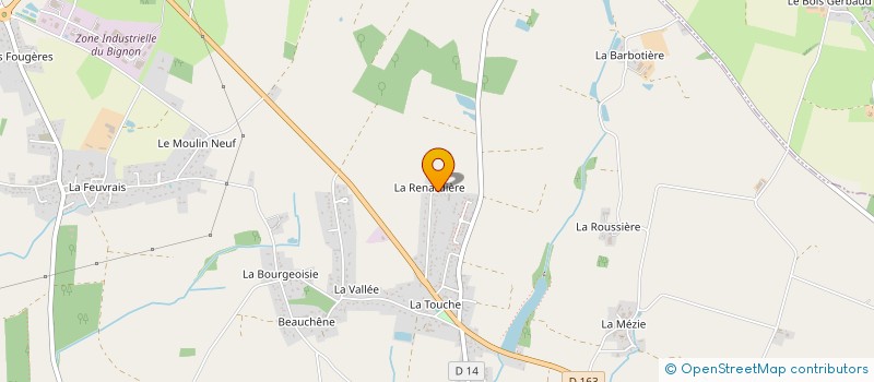 localisation de l'entreprise SCI LES PIERRES VJLM  CHATEAUBRIANT