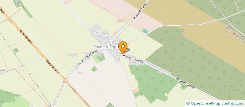 localisation de l'entreprise SCI LES PIERROTS  SOYE-EN-SEPTAINE