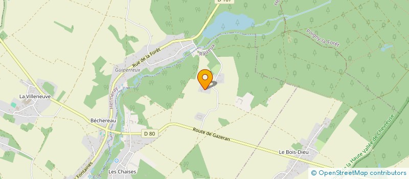 localisation de l'entreprise SCI LES PIFFAUDIERES  RAIZEUX