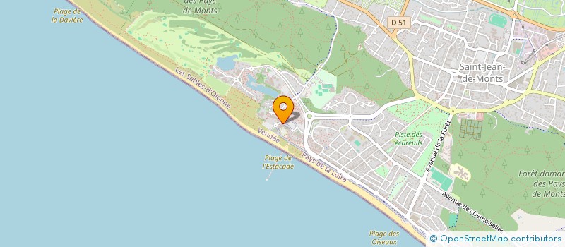 localisation de l'entreprise SCI LES PIGNONS  SAINT-JEAN-DE-MONTS